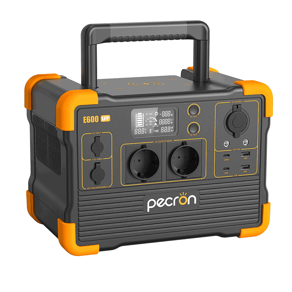 Pecron E600LFP – Kompakt kraftverk med god kapasitet - PECRON.NO